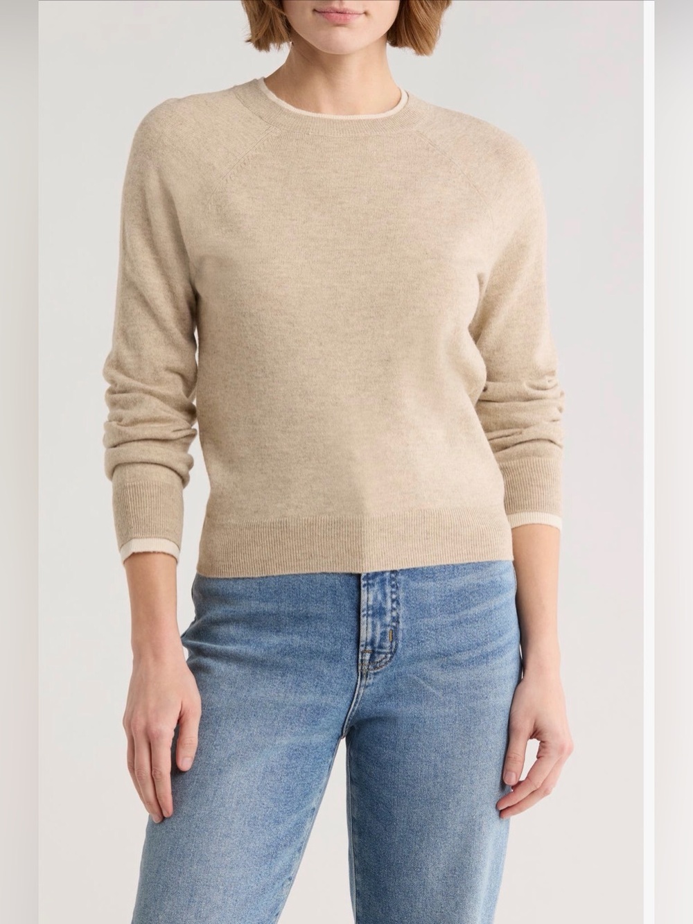 VERO MODA Wonderful Faux Layered Sweater Crewneck XL NWT